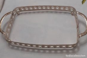 Vintage: Apoya bandejas para servir mesa plateado